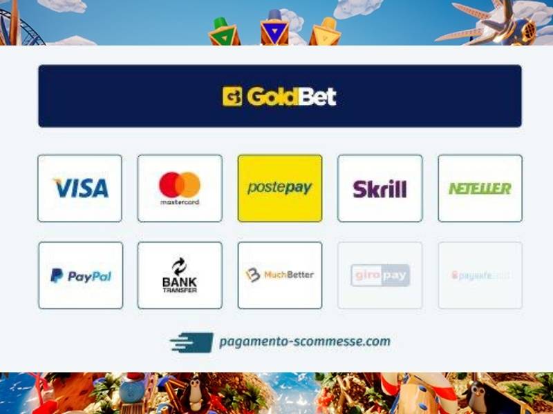 Deposit Methods at GoldBet Casino