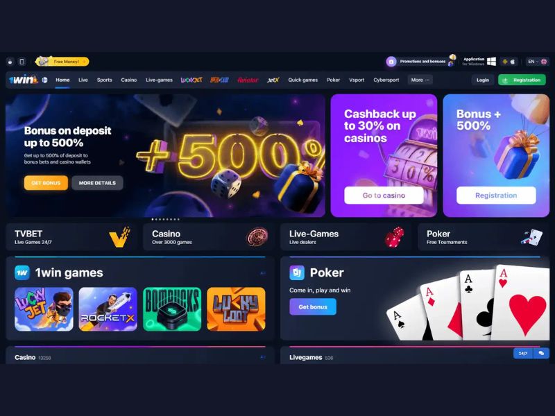 Deposit methods at 1Win Casino